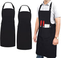 RUVANTI Work Apron for Men, Oil & Water Repellent, Poly Cotton Cross Back Aprons for Women with Pockets, Adjustable up to XXL