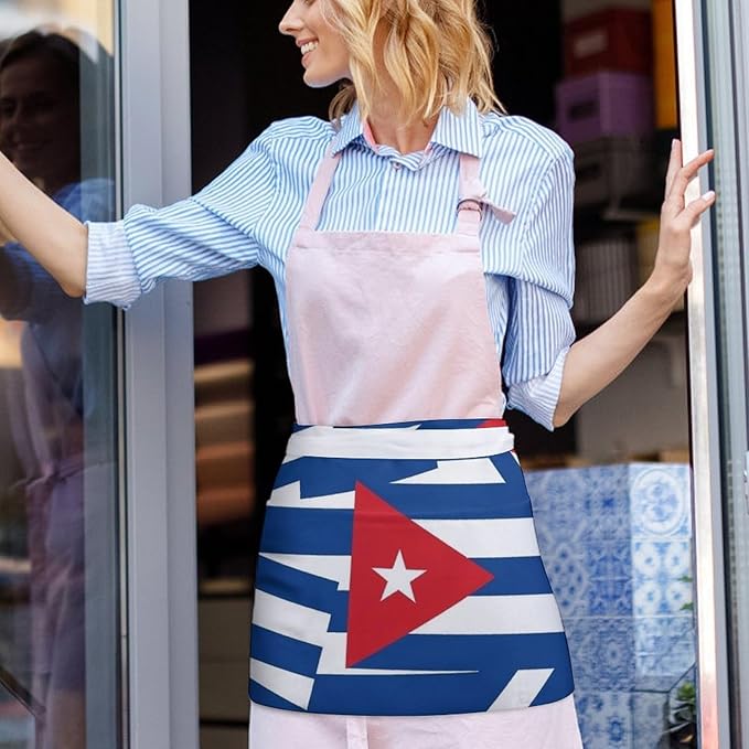Server Waitress Waist Apron Cooking Kitchen Restaurant Aprons for Women Men