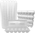 Cackle Hatchery Foam Egg Cartons for Chicken Eggs Holds 1 Dozen Eggs (White, 50pk)