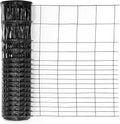 Fencer Wire 16 Gauge Black Vinyl Coated Rabbit Guard Fence, Poultry Fencing Wire Roll for Garden Yard Vegetable Plant, Protecting Against Rabbits, and Other Small Animals Damage (24 in. x 50 ft.)