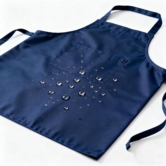 Unisex Canvas Apron - Water-Resistant, Breathable with Large Pockets for Gardening, Grilling, Lawn Care, Kitchen & Cleaning