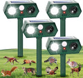 2026 Solar Sonic Racoon Fortress Pro Outdoor Cat Repellent, Ultrasonic Deer Repellent Devices Animal Repeller Squirrel Rabbit Deterrent with Motion Sensor&Light to Scare Dog Out of Garden Yard Farm(4)