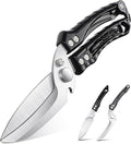 Dream Reach Kitchen Poultry Shears - Heavy Duty Detachable Cooking Scissors for Cutting Chicken, Meat Kitchen Black Food Scissors with Serrated Edge Thanksgiving