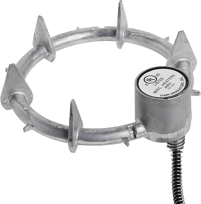 Farm Innovators Submergible Tank De-Icer, 1000W Water Deicer- Ice Chaser Cast Aluminum Design with Chew Proof Cord for Livestock Water Stock Tank