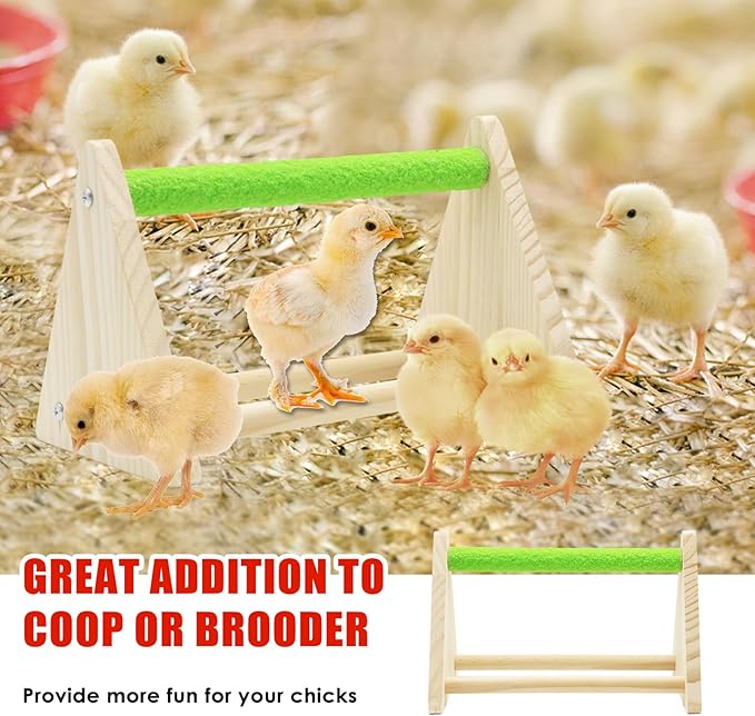Chick Brooder Box Starter Kit with Chick Perch,flip Top Poultry Feeder, 1l Chick Feeder and Waterer Kit, Baby Chick Starter Home Kit, Baby Chicken Supplies for Baby Chick, Duck and Quail
