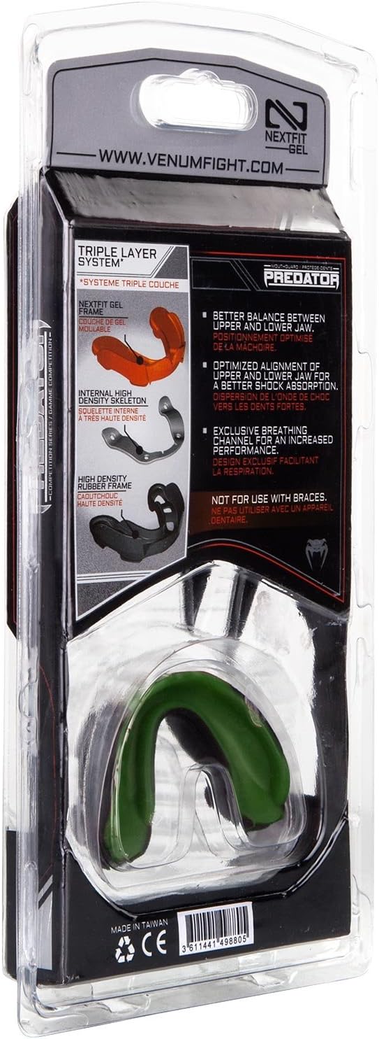 Venum Predator Mouthguard - Black/Green, One Size