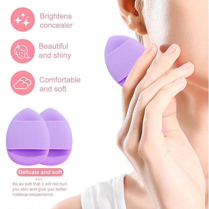 40 PCS Professional Makeup Brush Tools Set, Cosmetic Brush Sponge, Puff, Headband, Brush Cleaning Bow Set, Facial Makeup, Cleaning Accessories, Makeup Products, Valentine Day Item (Purple-40PCS)
