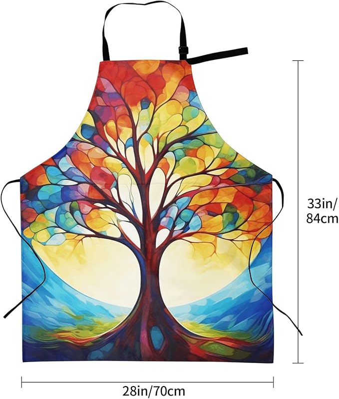 Waterproof Aprons for Women Men Adjustable Bib Cool Electric Guitar Apron Chef Cooking Aprons for Kitchen