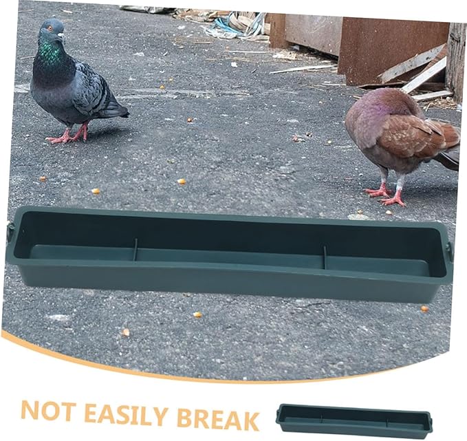 SUPVOX 2pcs Hanging Poultry Feeder with 3-Grid Design, Thickened Plastic Chicken Food Dispenser, Anti-Spill Trough Feeder for Birds, Suitable for Chickens, Ducks, Pigeons in Cage