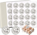 320 Pcs Duck Egg Laid on Stickers, 2 Inch Retro Round Farm Fresh Eggs Sticker Round Eggs Stickers PET Adhesive Egg Packaging Sticker for Box Container Carton Farm Supplies