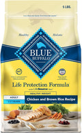 Blue Buffalo Life Protection Formula Healthy Weight Adult Dry Dog Food, Supports an Ideal Weight, Made with Natural Ingredients, Chicken & Brown Rice Recipe, 5-lb Bag