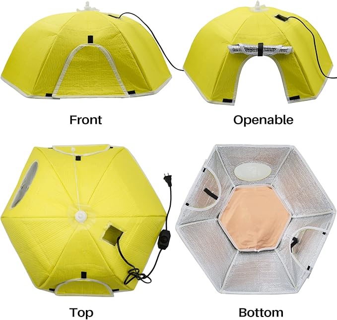 Chicken Brooder Box for Chicks, Chicken Coop Heater Chick Brooder Heating Plate for 10 Newborns Chicks Ducklings Quail Goose Birds Poultry Breeding Box
