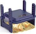 Chick Brooder Heating Plate with Adjustable Temperature, 10"x10" Chicken Brooder Heater for Baby Chicks, Ducklings, Safer Alternative to Heat Lamps, Adjustable Height, 50W Brooder Plate(Blue)