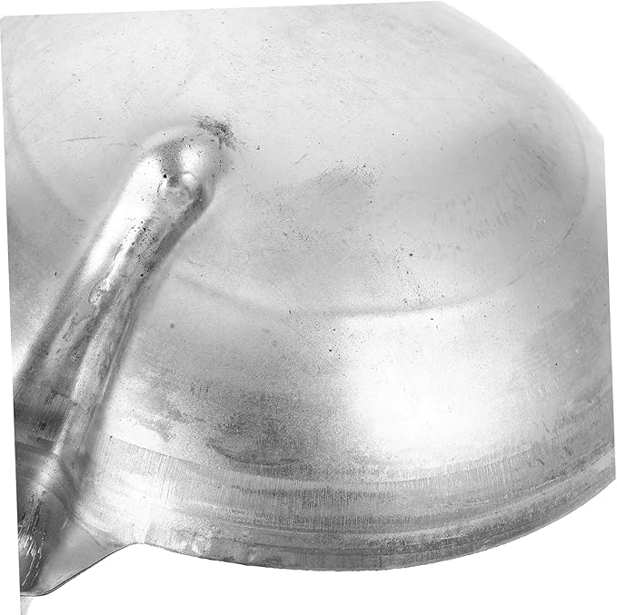 Yardwe Horse Feeding Scoop Ladle Iron Spoon Ergonomic Handle Farm Backyard Garden Tool Metal Scoop