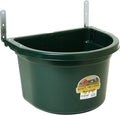Little Giant® Plastic Fence Feeder | Pig Feeder | Clip On Fence Feeder | Mountable Feed Bucket | 20 Quarts | Green