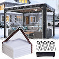 20x26 FT Heavy Duty Clear Waterproof Tarps,Clear Vinyl Tarp with Grommets and Reinforced Edges, Resistant PVC Transparent Waterproof Tarpaulin for Covering Henhouse Porch Canopy Plant Camping