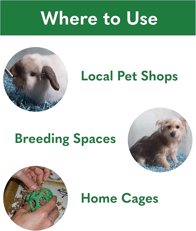 ECO BEDDING 99% Dust Free Paper Bedding for Small Pets and Birds, Blue, 1.5 lb (Expands to 30 L)