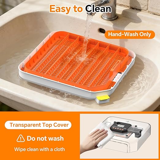 48 Egg Incubator for Hatching Eggs, Chicken Incubator with Auto Turner, Digital Temp & Humidity Control, Built-in Egg Candler & External Water Refill - for Hatching Chicks, Ducks, Quail, Goose Eggs