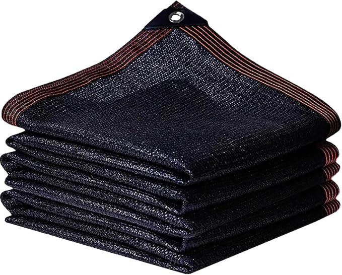 Shade Cloth, 80%-90% Garden Shade Mesh Net with Grommets, Outdoor Black Sunblock Neting Antifreezing Cover for Plant Pergola Patio Greenhouse Chicken Coop, 3x16FT