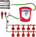 Complete Set Pipeline Automatic Chicken Waterer System,1/2" PVC Pipe Accessories DIY Kit with 2 Hose,chicken water cup,chicken waters,poultry waterer,Duck water feeder for Quail Chicken Duck Goose