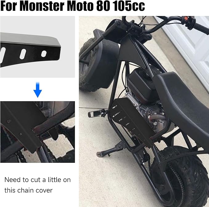 YOXUFA Mini Bike Chain Guard Clutch Cover Replacement for Predator 212 196cc 224cc Coleman CT200U Baja Warrior MB200 Doodlebug DB30 CT100U Motovox Mbx10 79cc Engine Parts