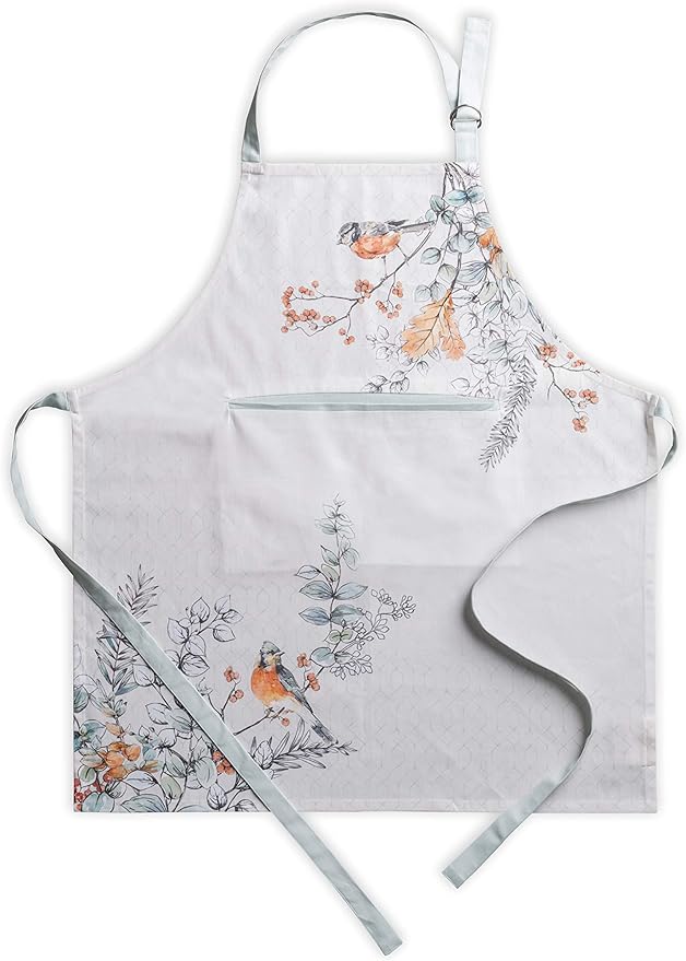 Maison d' Hermine 100% Cotton Apron for women with Pocket Kitchen Chef Apron for Men Cooking Easter Decorations
