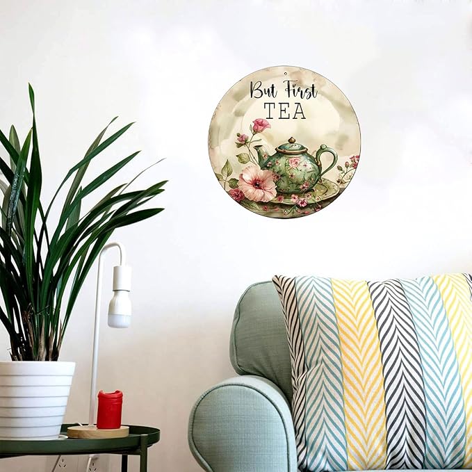 Vintage Viking Warrior Sign Metal Sign Retro Round Tin Sign Aluminum Sign for Farmhouse Yard Home Bar Bedroom Wall Decor 8 Inch