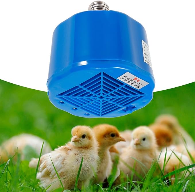 Topyond Cultivation Heating Lamp Thermostat,Chicken Coop Heater,Solar Powered, Thermostat Control, Safe & Efficient Heat for Poultry, Livestock, Birds,Dogs, for Coop, Barn, Farm