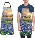 Waterproof Apron Adjustable Bib for Women Men Tractor farm Cooking Aprons Chef Bibs with 2 Pocket