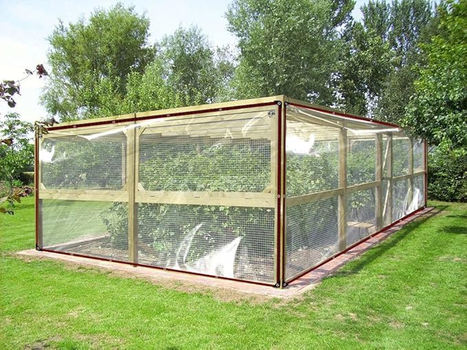 Clear tarps - Heavy Duty Waterproof 5x7ft Small Tarpaulin with Grommets - Transparent Cover for Patio Enclosure, Porch, Chicken Coop, Winter Protection
