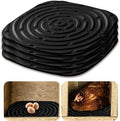 Skimzy Chicken Nesting Box Pads, 12 x 12 in Washable Reusable Nest Box Liners, 6-Pack, Breathable Drainage Design, Black