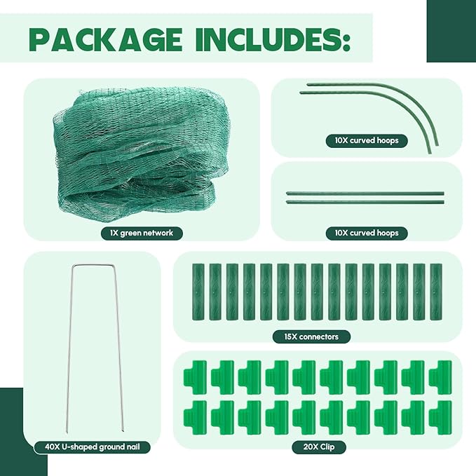 Large Chicken Tunnel Coop Run, 157 × 31.5 x 25.5 Inch, Easy to Install Green Yard Poultry Tunnel for Outdoor Yard, Ideal for Chickens, Ducks, Rabbits, and Small Animals