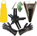 Rite Farm Products L10 Processing KIT Drill Plucker Medium Kill Cone 10 Blade Scalpel Apron Gloves Chicken Poultry