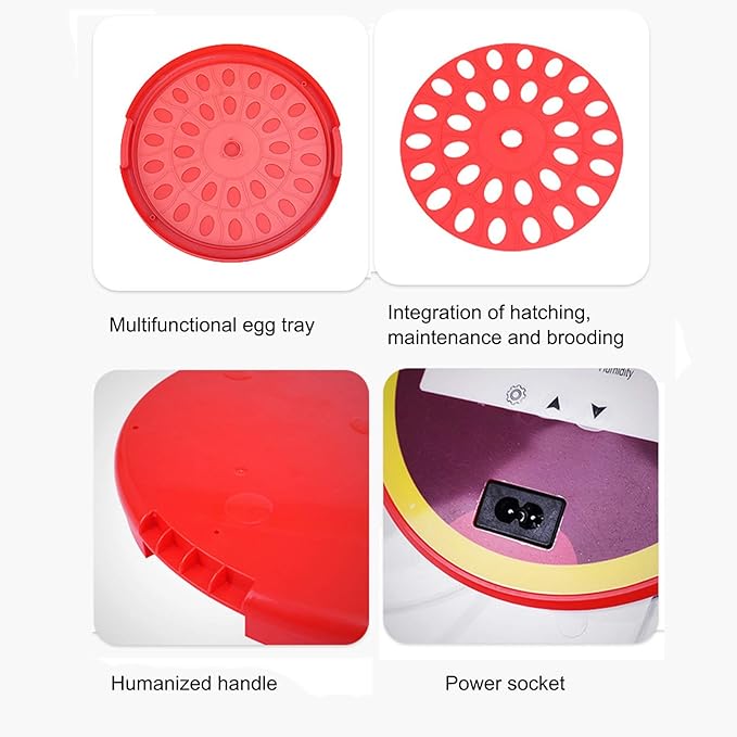 30 Egg Incubator Automatic Turning Digital Poultry Hatcher Brooder Temperature Control Hatching Chicken Duck Quails Bird Easy Observe