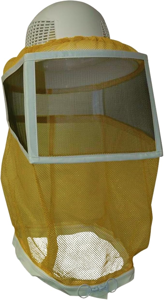 Mann Lake Stingless Binding Round Veil with Zipper Closure, Fine Mesh Beekeeping Head Cover for Hot Summer Weather, Breathable Veil for Bee Suit Protection, Comfort Fit for Farm and Backyard Work