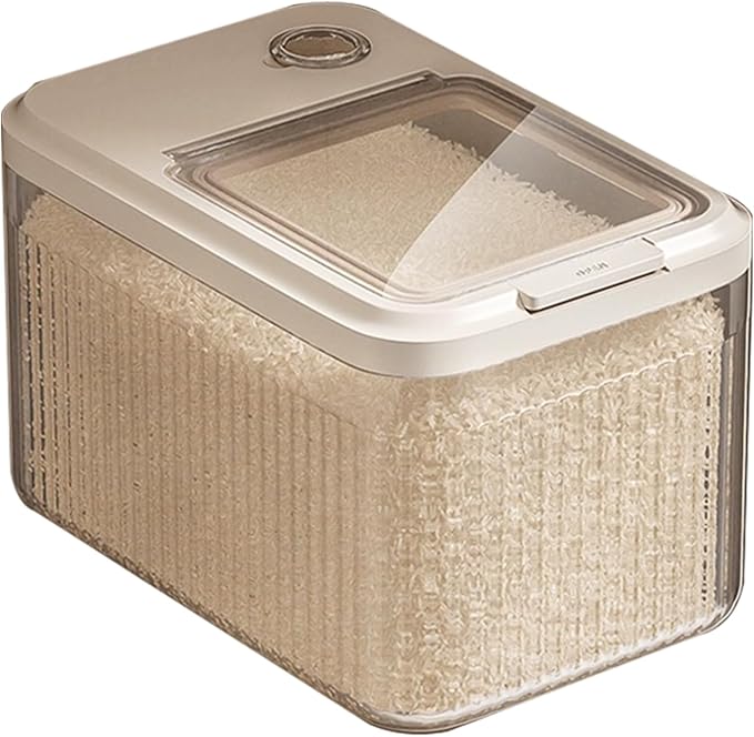 Dog Food Storage Container - Airtight Sealed Bin For Freshness Protection, Resistance With Locking Lid Moisture Control, Treat Dispenser For Dry Kibble Flour Grain Use Barn Garage 18 Inch