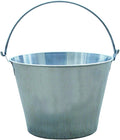 Little Giant® Stainless Steel Dairy Pail | Galvanized Metal Utility Bucket with Handle for Gardening & Farming | Cow Pail | 9 Quart