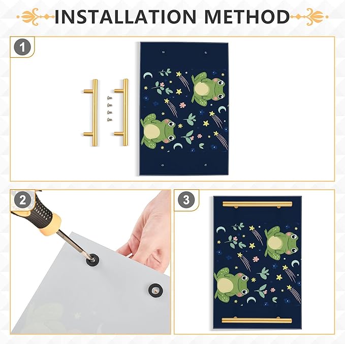 Bathroom Vanity Tray Counter Organizer, Cute Frogs Decorative Tray with Handles Countertop Storage for Bathroom Bedroom Kitchen Home Farmhouse