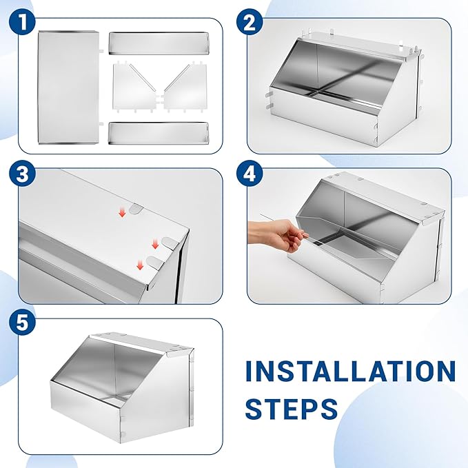 Rabbit Nesting Box,1 Pcs Galvanized Metal Bunny Small Animal Nest with Removable Floor,Hutch Hideout for Breeding,Durable Easy to Clean Rabbitry Supplies for Rabbits Guinea Pig Small Animals