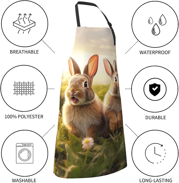 Waterproof Aprons for Women Men Adjustable Bib Tractor farm Apron Chef Cooking Aprons for Kitchen