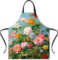 Apron Adjustable Waterproof with Two Deep Pockets Wowen men for Summer BBQ Pool Parties & Resorts