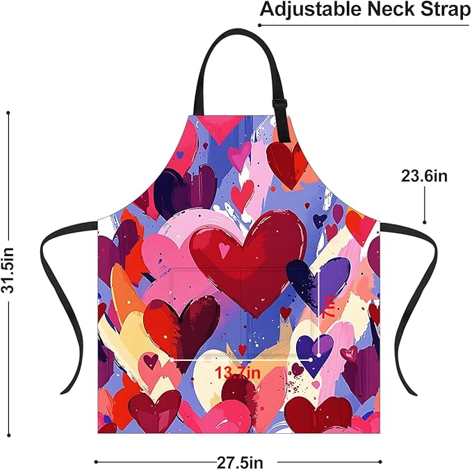 Apron Adjustable Waterproof with Two Deep Pockets Wowen men for Summer BBQ Pool Parties & Resorts