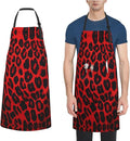 Kitchen Aprons for Men Women Waterproof Apron with 2 Pockets Skis on mountain Apron Adjustable Bib Aprons
