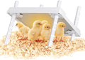 Chick Brooder Heating Plate, 12"x12" Chick Heat Plate with Adjustable Height & Angle, 30W Lower Energy Chick Heater Brooder Plate with Temperature & Time Control, Suitable for 20 Baby Chicks