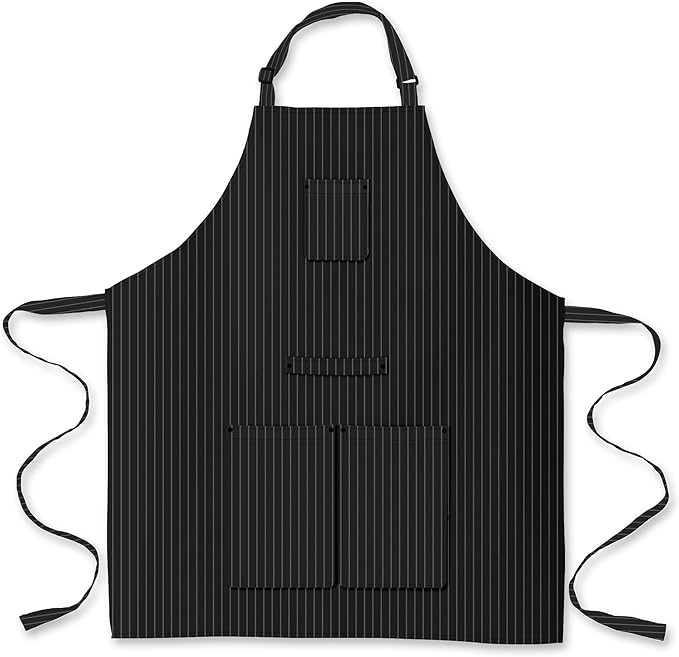 Waterproof Apron for Adults – Adjustable Fit with Deep Pockets, Stylish Cooking & Baking Apron for Women & Men