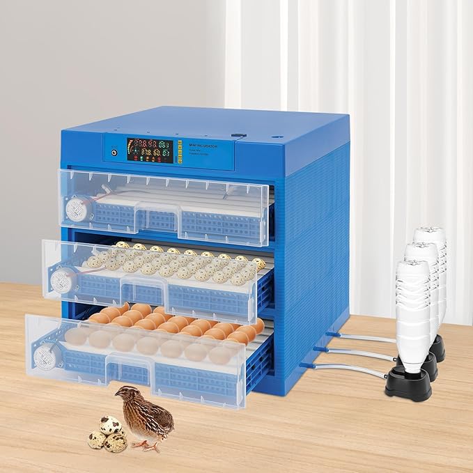 Incubators For Hatching Eggs, 192 Egg Hatching Incubator Automatic Chicken Incubators Egg Incubator With Automatic Turner And Automatic Humidity