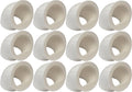 Rite Farm Products Quail & Chick Port Feeder NO Waste Feed Saver for DIY Bucket Pail Bin Container Coturnix (12 Pack)