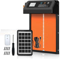 Solar Auto Chicken Coop Door Automatic Chicken Door Solar Powered & USB Charging Chicken Door 4 Modes with Timer & Light Senso(M6YMX-HG)