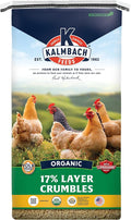 Kalmbach Feeds 17% Organic Crumbles Feed for Layer Chickens, 50 lb Bag