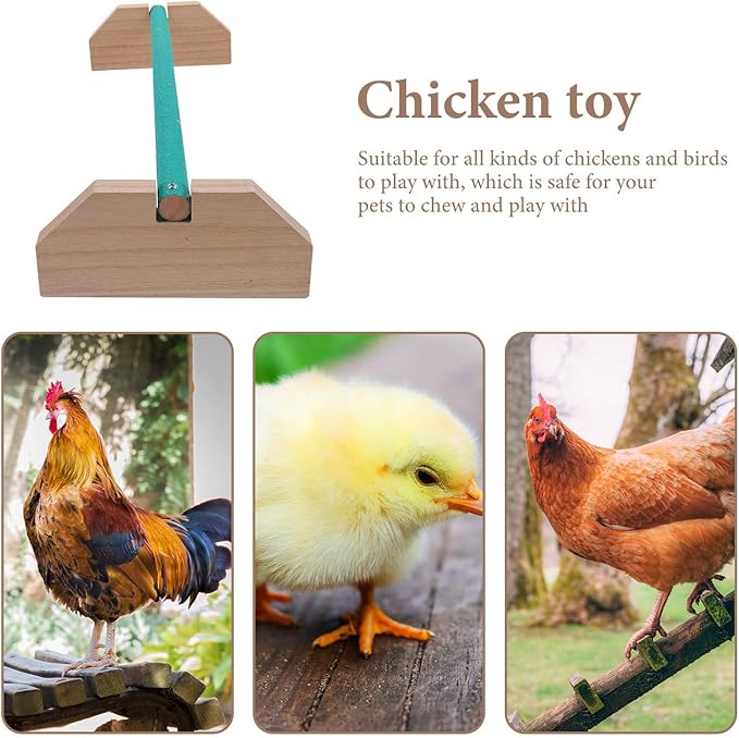 Natural Wood Chicken Perch Brooder Bracket Roosting Bar Stand for Baby Chicks and Birds Indoor Use Pet Playground Accessory